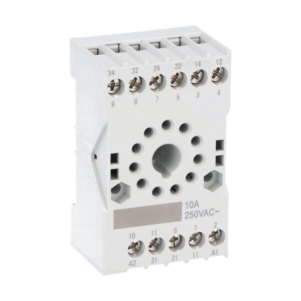 Socket for relay for fitting on DIN rail or with screws, 11-Pin for HR703C