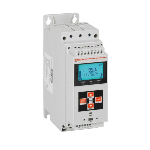 30A Soft Starter with Integrated By-Pass Relay, 208-600VAC, 100-240VAC Auxiliary Supply